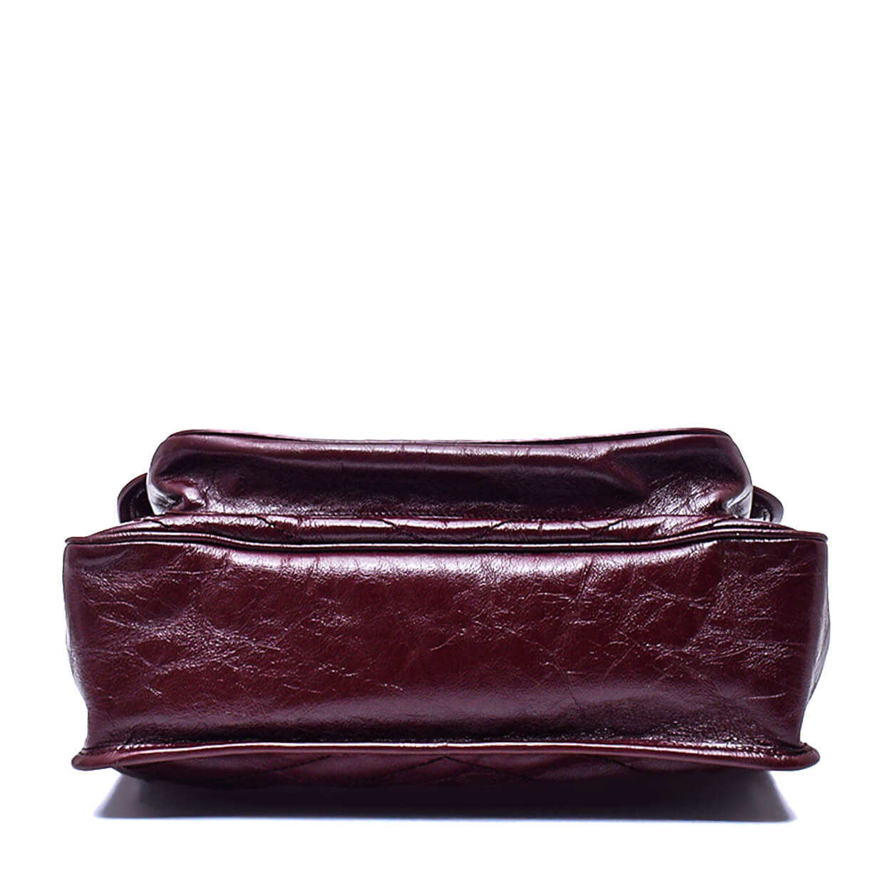 Saint Laurent-Bordeaux Leather Large Niki Shoulder Flap Bag 